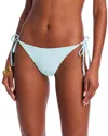 Solid & Striped The Iris Reversible Bikini Bottom In Sky / Coral