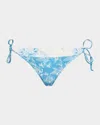 Solid & Striped The Iris Reversible Bikini Bottoms In Classic Toile