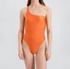 Solid & Striped The Jaya One Piece Swimsuit In Warm Orange In Orange