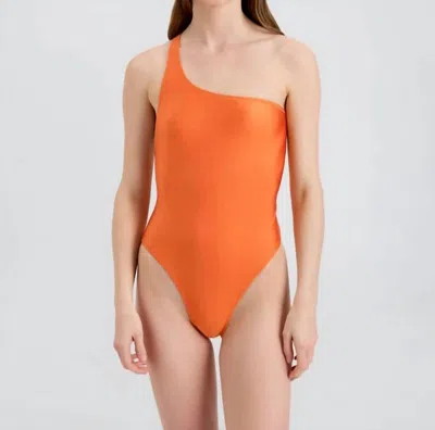 Solid & Striped The Jaya One Piece Swimsuit In Warm Orange