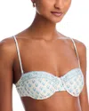 Solid & Striped The Juliette Bikini Top In French Floral