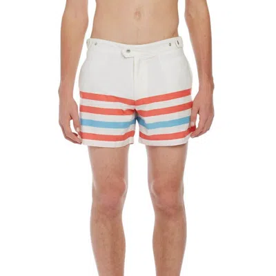 Solid & Striped The Kennedy Swim Shorts Trunks In White