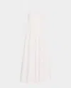 Solid & Striped The Lolita Cotton Halter Midi Dress In Optic Whit