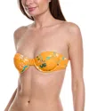 Solid & Striped The Maisie Bikini Top In Orange