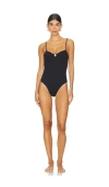 Solid & Striped X Sofia Richie Grainge The Malika One Piece Noir In Noir