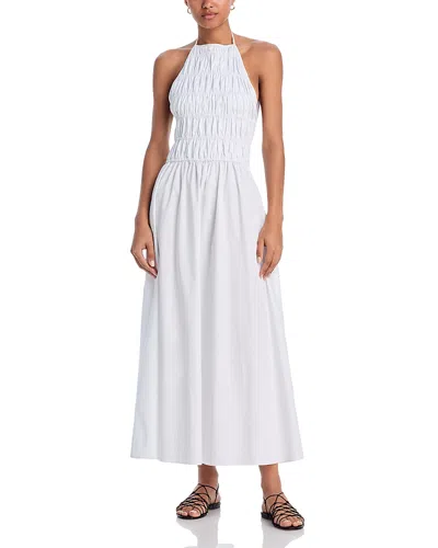 Solid & Striped The Meira Cover-up Maxi Dress In Optic White