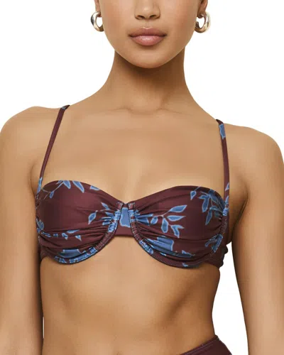 Solid & Striped The Miranda Bikini Top In Purple