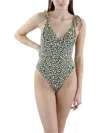 SOLID & STRIPED THE OLYMPIA WOMENS ANIMAL PRINT STRETCH ONE-PIECE SWIMSUIT