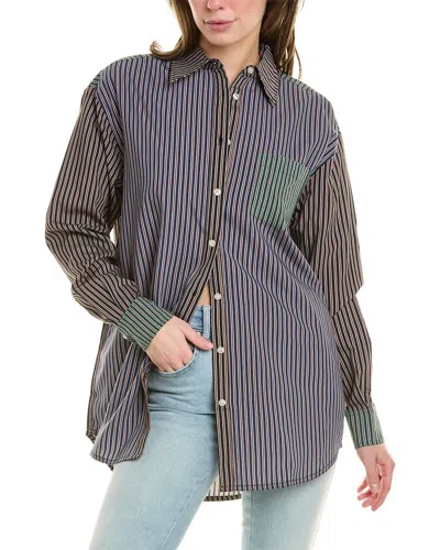 Solid & Striped The Oxford Tunic In Serpentine In Multi