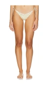 Solid & Striped The Parker Bikini Bottom In Sunflower Print