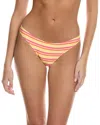 Solid & Striped The Rachel Bottom Womens Ribbed Recycled Polyester Swim Bottom Separates In Orange