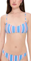 Solid & Striped The Rachel Bikini Top Americana Stripe