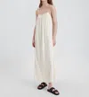 Solid & Striped The Sarai Crepe De Chine Maxi Slip Dress In White