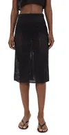 Solid & Striped The Sherry Skirt Noir In Noir