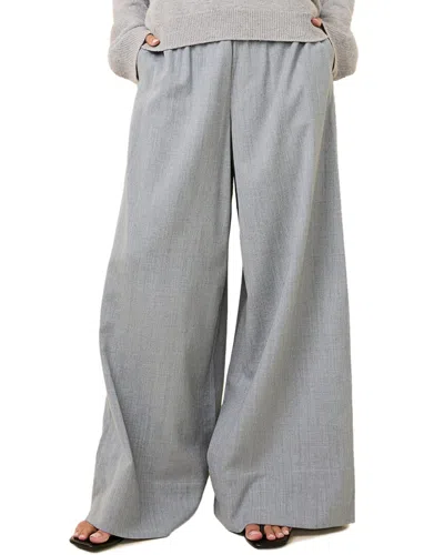 Solid & Striped The Simone Wool-blend Pant In Brown