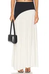 Solid & Striped The Soglio Skirt Brule Noir In Brule & Noir