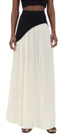 Solid & Striped The Soglio Skirt Brule Noir In Brule Noir