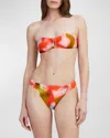 Solid & Striped The Tati Bikini Top In Blur Print