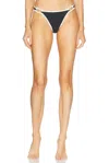 Solid & Striped The Tatum Bikini Bottom In Noir
