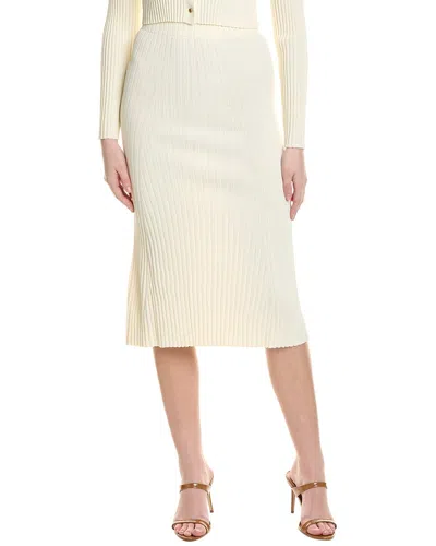 Solid & Striped The Yvette Midi Skirt In White