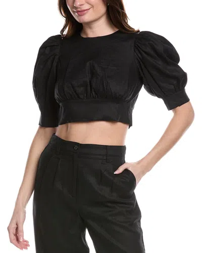 SOLID & STRIPED TIE BACK BLOUSE
