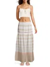 Solid & Striped Women's Aurora Linen Blend Bikini Top In Light Beige