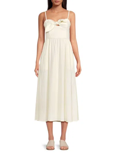 SOLID & STRIPED WOMEN'S AURORA LINEN BLEND MIDI COVERUP DRESS