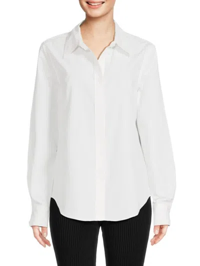 Solid & Striped Women's Lauren Button Down Shirt In Marshmallow