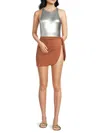 Solid & Striped Women's Solid Mini Pareo Skirt In Cocoa