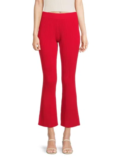 Solid & Striped Women's The Eloise Flare Pant In Fiery Red