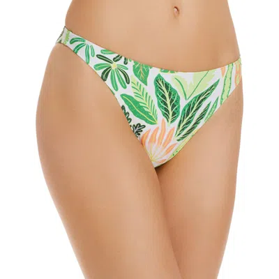 Solid & Striped Womens Botanical Lined Swim Bottom Separates In Green