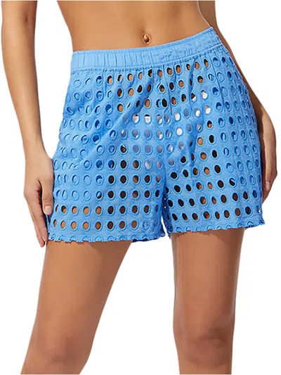 Solid & Striped Womens Mini Eyelet Casual Shorts In Multi