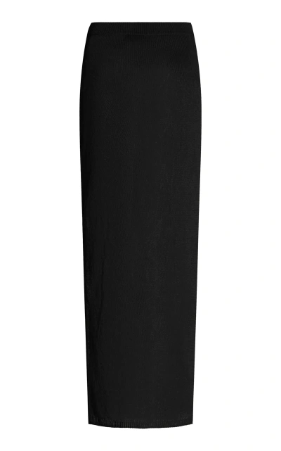 Solid & Striped X Sofia Richie Grainge Exclusive The Freda Cotton Maxi Skirt In Black