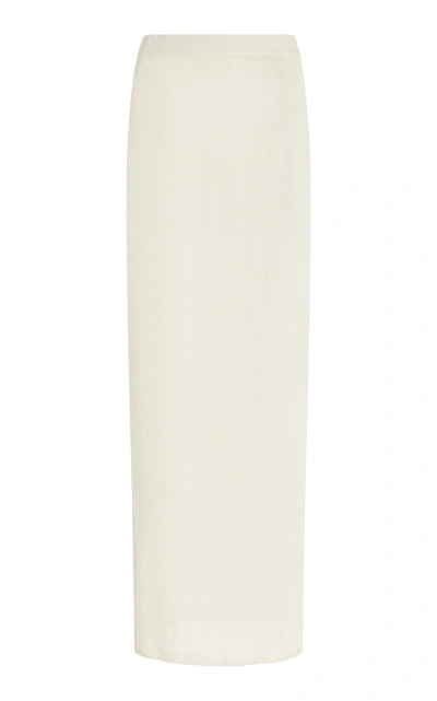 Solid & Striped X Sofia Richie Grainge Exclusive The Freda Cotton Maxi Skirt In Off-white