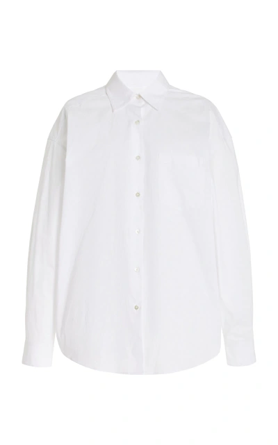 Solid & Striped X Sofia Richie Grainge Exclusive The Jancy Cotton Button Up Top In White