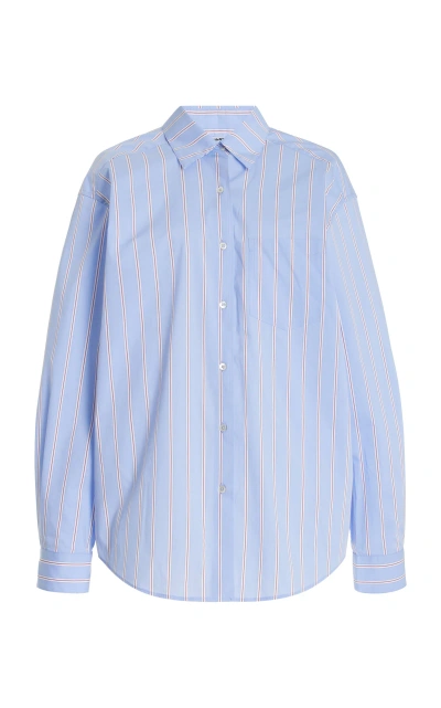 Solid & Striped X Sofia Richie Grainge Exclusive The Jancy Cotton Shirt In Light Blue