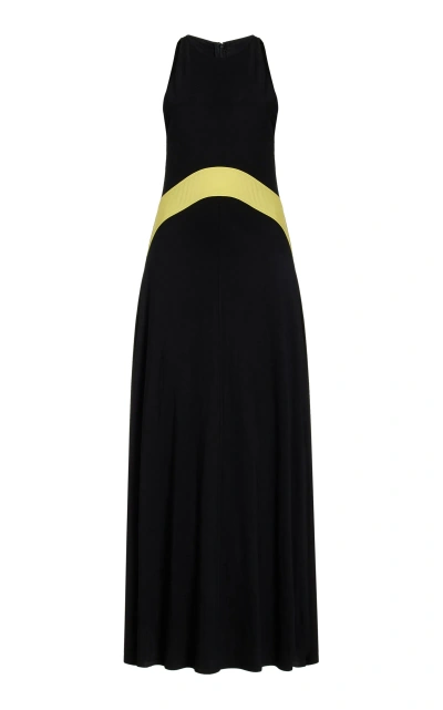 Solid & Striped X Sofia Richie Grainge Exclusive The Jonati Maxi Dress In Black