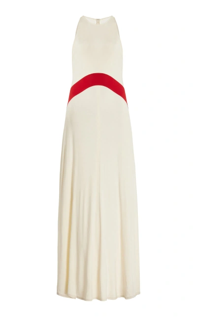Solid & Striped X Sofia Richie Grainge Exclusive The Jonati Maxi Dress In Off-white