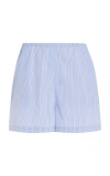 SOLID & STRIPED X SOFIA RICHIE GRAINGE EXCLUSIVE THE LORETTO COTTON SHORTS