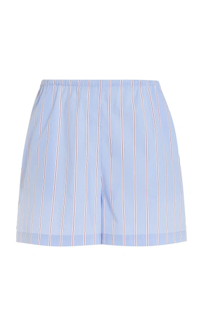 Solid & Striped X Sofia Richie Grainge Exclusive The Loretto Cotton Shorts In Light Blue