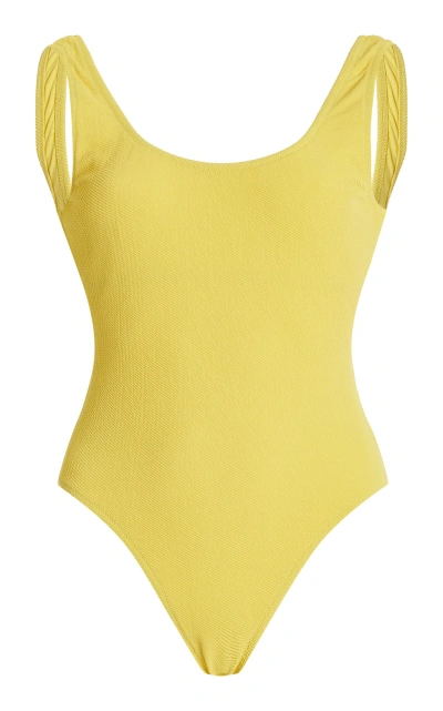 Solid & Striped X Sofia Richie Grainge Exclusive The Luela One-piece Swimsuit In Yellow