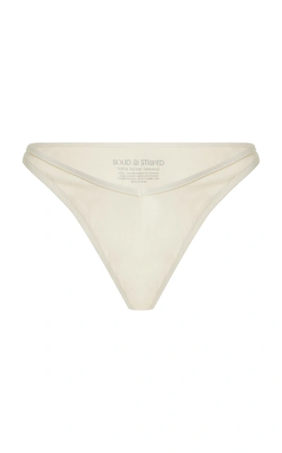 Solid & Striped X Sofia Richie Grainge Exclusive The Maeve Bikini Bottom In Ecru