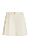Solid & Striped X Sofia Richie Grainge Exclusive The Oceane Cotton Shorts In Off-white