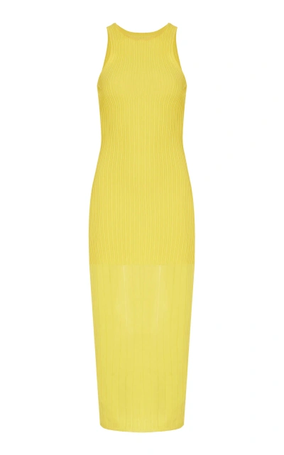 Solid & Striped X Sofia Richie Grainge Exclusive The Varena Maxi Dress In Yellow