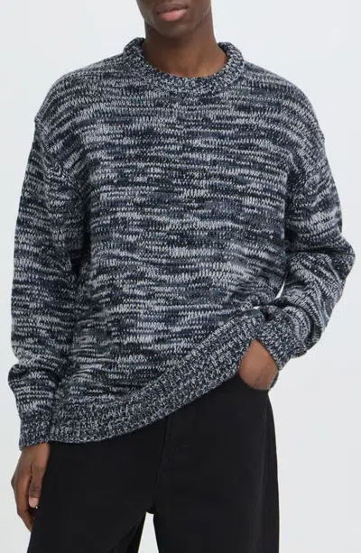Solid ! Wingate High Neck Sweater In Insignia Blue