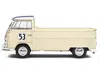 Solido 1950 Volkswagen T1 Pickup Truck Racer #53 Cream With Stripes 1/18 Diecast Model Car By