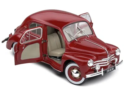 Solido 1956 Renault 4cv Red 1/18 Diecast Model Car By