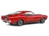 Solido 1967 Shelby Gt500 Burgundy Red With Black Stripes 1/18 Diecast Model Car By