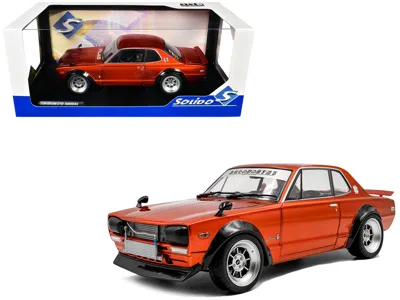 Solido 1970 Nissan Skyline (c10) Hakosuka Rhd (right Hand Drive) Orange Metallic 1/18 Diecast Model Car By 