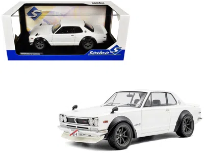 Solido 1970 Nissan Skyline (c10) Hakosuka Rhd (right Hand Drive) White 1/18 Diecast Model Car By
